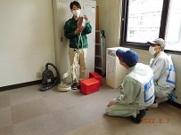 清掃の様子
